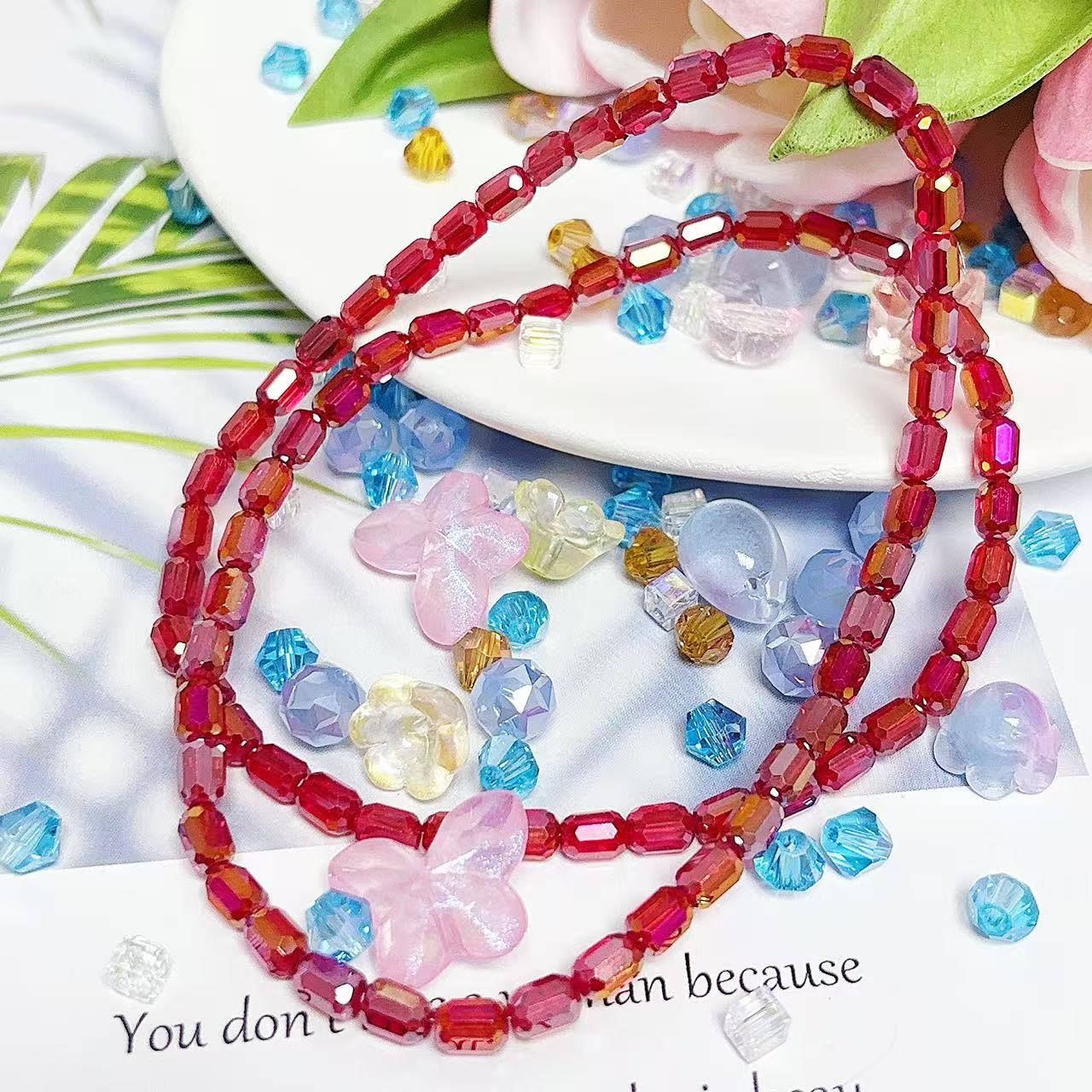 0.22 たる形ビーズ| カラーメッキ、明るい (4MM&6MM)