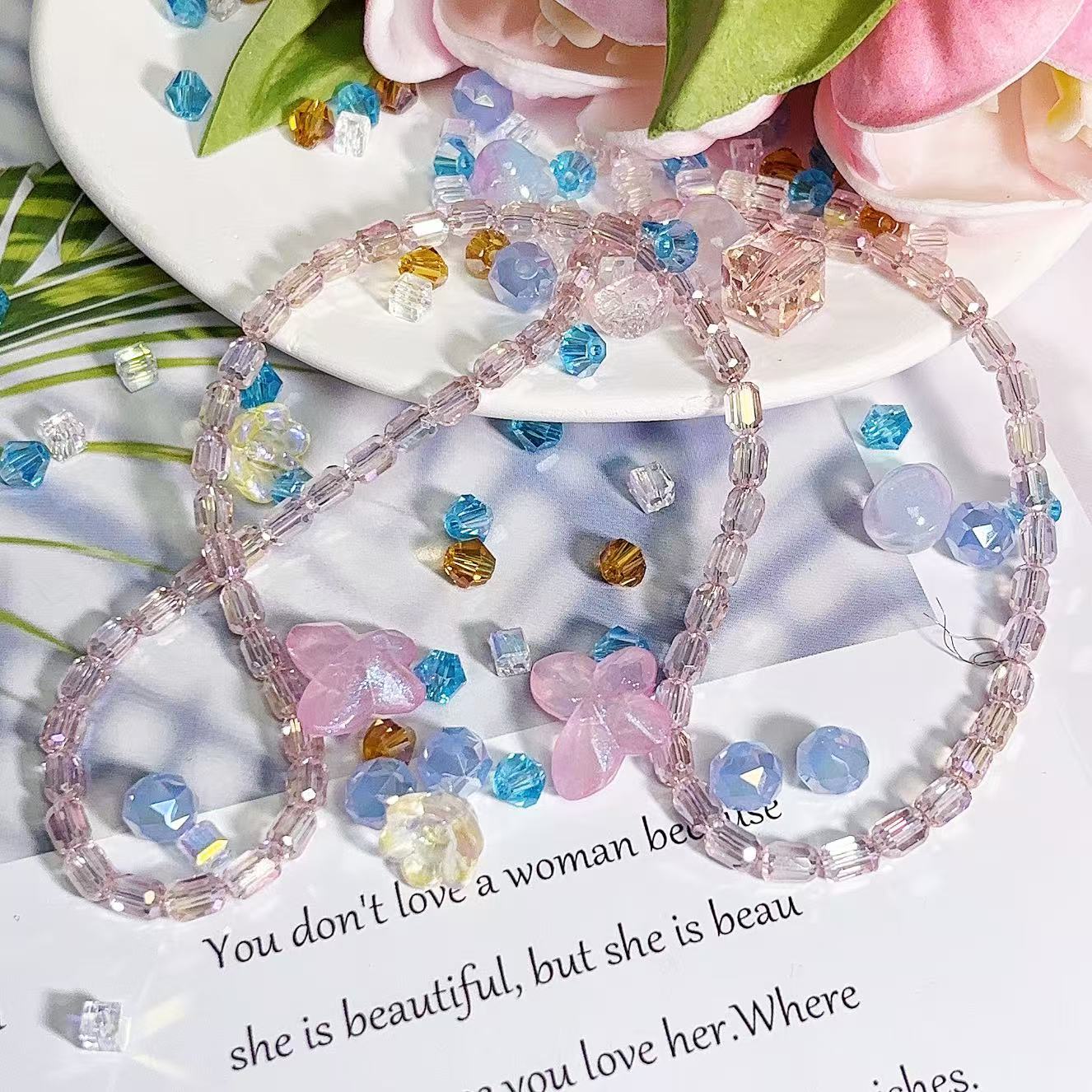 0.22 たる形ビーズ| カラーメッキ、明るい (4MM&6MM)