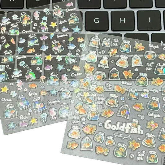 超かわいいカートゥーンネイルステッカー